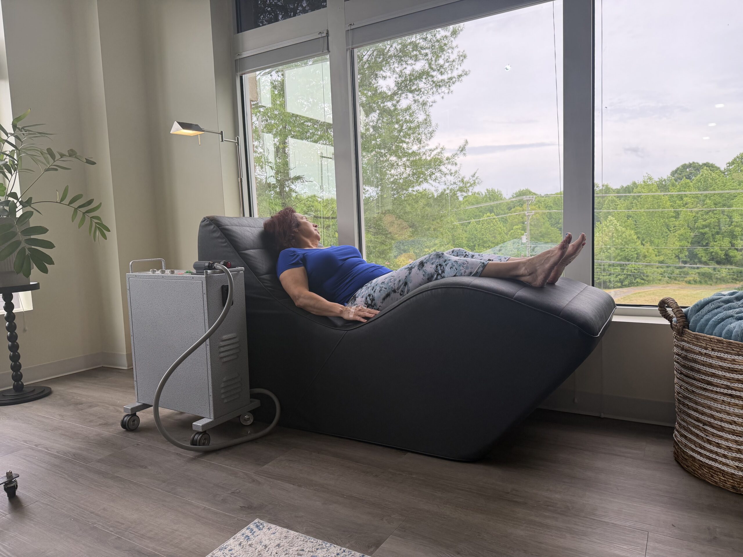 PEMF therapy session at Health Hax in Mooresville, NC